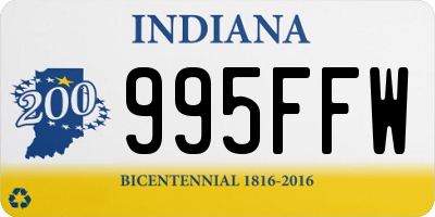 IN license plate 995FFW