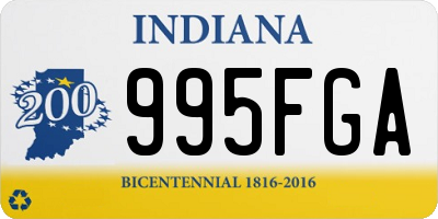 IN license plate 995FGA