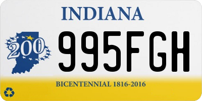 IN license plate 995FGH