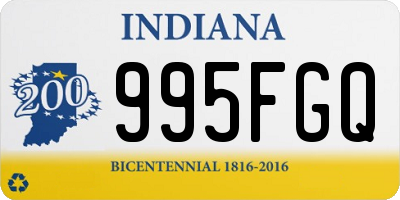 IN license plate 995FGQ