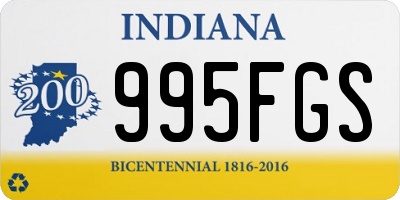 IN license plate 995FGS