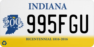 IN license plate 995FGU