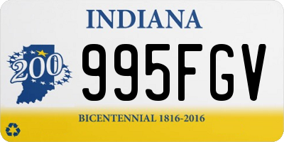 IN license plate 995FGV