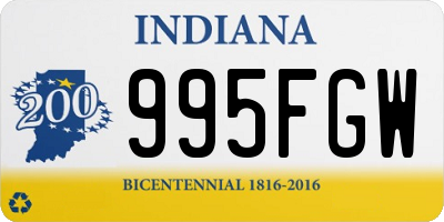 IN license plate 995FGW