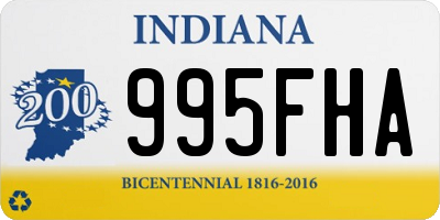 IN license plate 995FHA