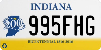 IN license plate 995FHG