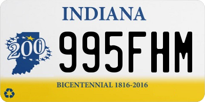 IN license plate 995FHM