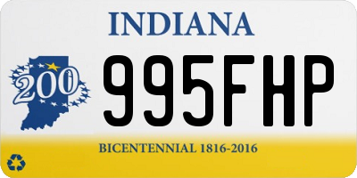 IN license plate 995FHP