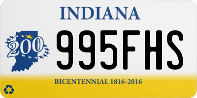 IN license plate 995FHS
