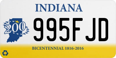 IN license plate 995FJD