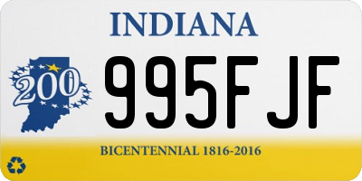 IN license plate 995FJF