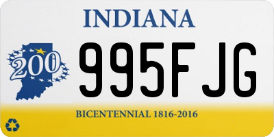 IN license plate 995FJG