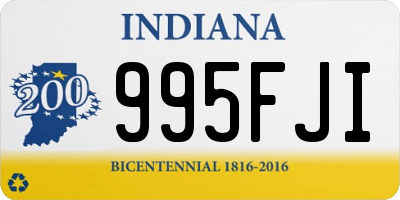 IN license plate 995FJI