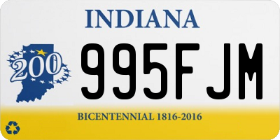 IN license plate 995FJM