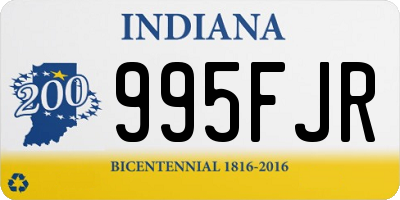 IN license plate 995FJR