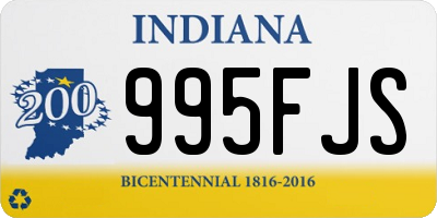 IN license plate 995FJS