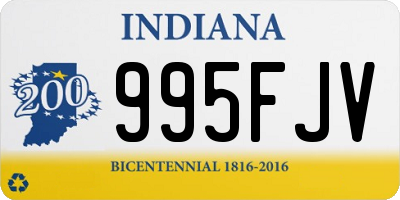 IN license plate 995FJV