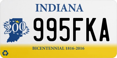 IN license plate 995FKA