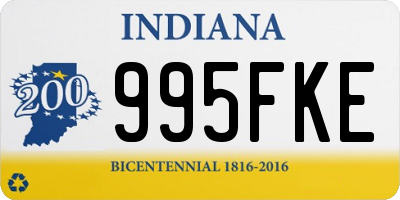 IN license plate 995FKE