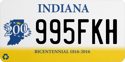 IN license plate 995FKH