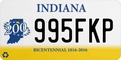 IN license plate 995FKP