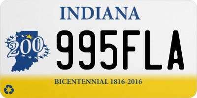 IN license plate 995FLA