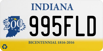 IN license plate 995FLD