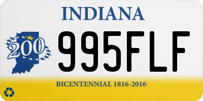 IN license plate 995FLF