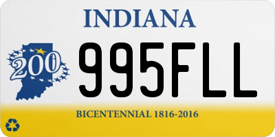 IN license plate 995FLL