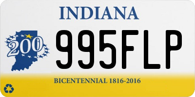 IN license plate 995FLP