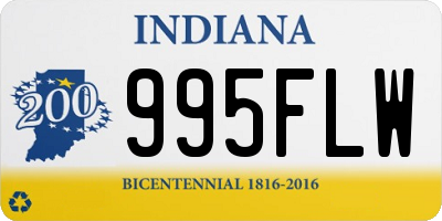 IN license plate 995FLW