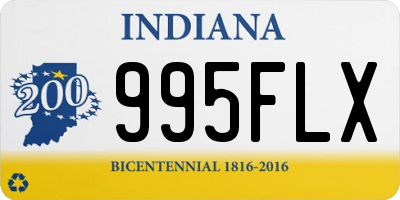 IN license plate 995FLX