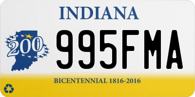 IN license plate 995FMA