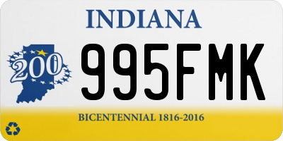 IN license plate 995FMK