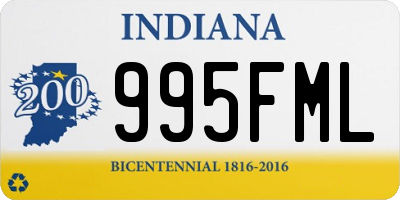 IN license plate 995FML