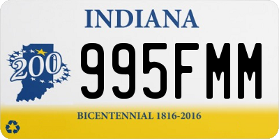 IN license plate 995FMM