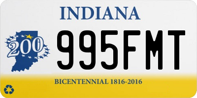 IN license plate 995FMT