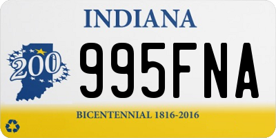 IN license plate 995FNA