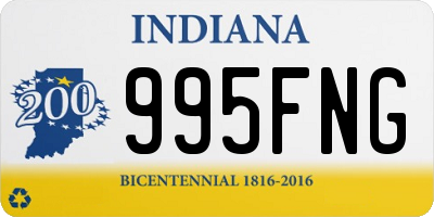 IN license plate 995FNG