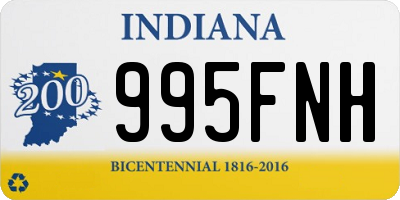 IN license plate 995FNH