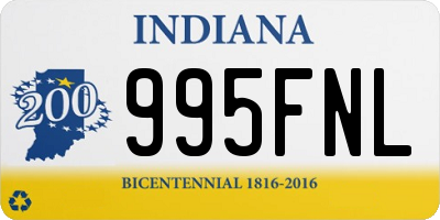 IN license plate 995FNL