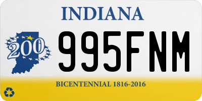 IN license plate 995FNM