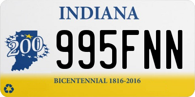 IN license plate 995FNN