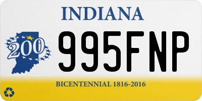 IN license plate 995FNP