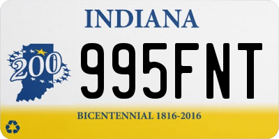 IN license plate 995FNT