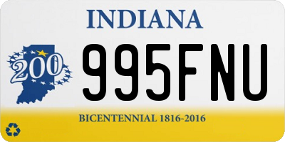 IN license plate 995FNU