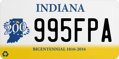 IN license plate 995FPA