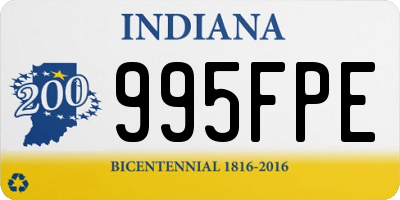 IN license plate 995FPE