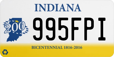 IN license plate 995FPI