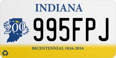 IN license plate 995FPJ